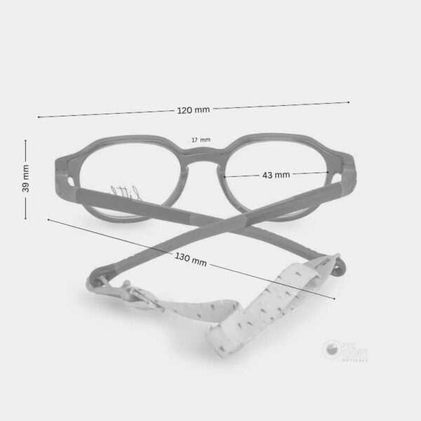 Little Demetz Eyeglasses for Boys and Girls | Eyewear for 4-6 Years - Blue - Image 2