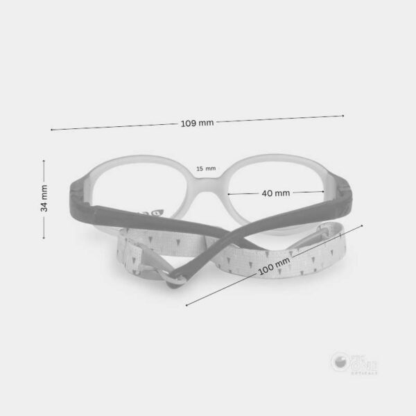 Little Demetz Lapinou Kids Flexible Eyeglasses , Purple, Oval for 1-2 Years - Image 2