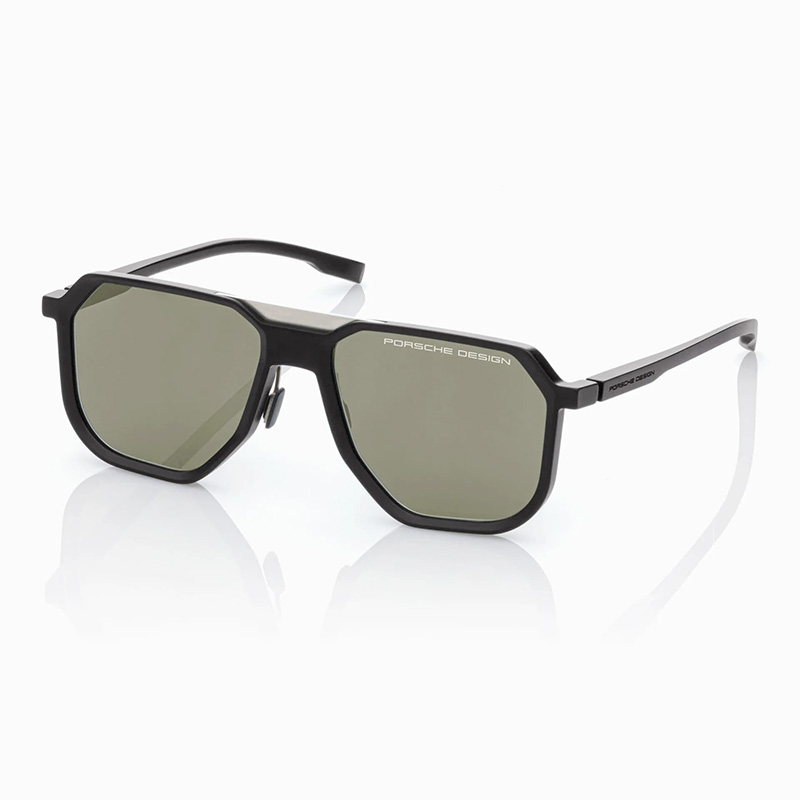 Porsche Design P'8980 A Sunglasses – Matte Black with Olive Silver Lenses