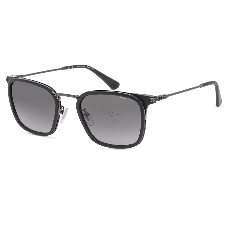 Police Octane 12 SPLP27 0568 Sunglasses, Matte Black Frame with Gradient Gray Lenses