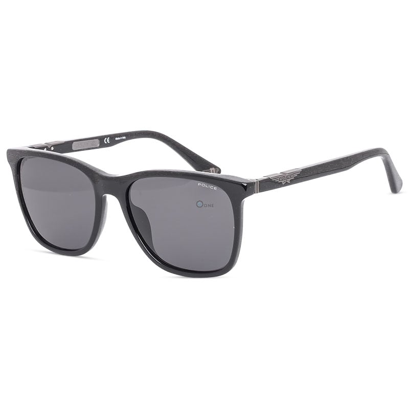Police Origins 1 SPL872 0700 Sunglasses, Shiny Black Frame with Gray Lenses