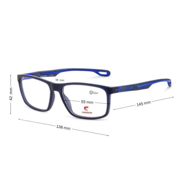Carrera 4416 Men's Frame - Matte Blue with Blue Temple - Image 2