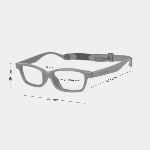Miraflex Mayan 1 Kids Glasses - Flexible, BPA-Free Frame for Ages 2-4 - Image 2