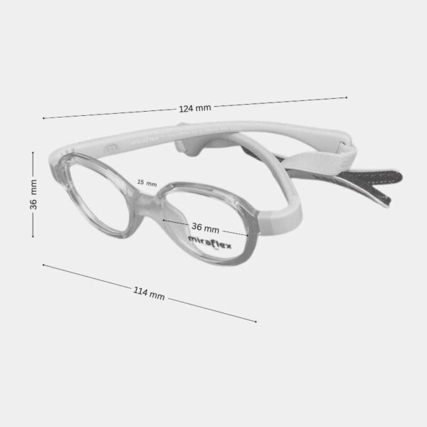 Miraflex Flexible Glasses for Boys | Flexible Glasses for 12-18 Months - Blue - Image 2