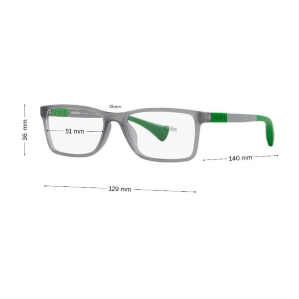 Miraflex Glasses Matte Gray 51mm for Boys 10-12 Years - Image 2