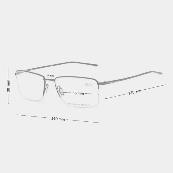 Porsche Design Eyewear 8751 Men's Titanium Frame in Shiny Black - Image 2