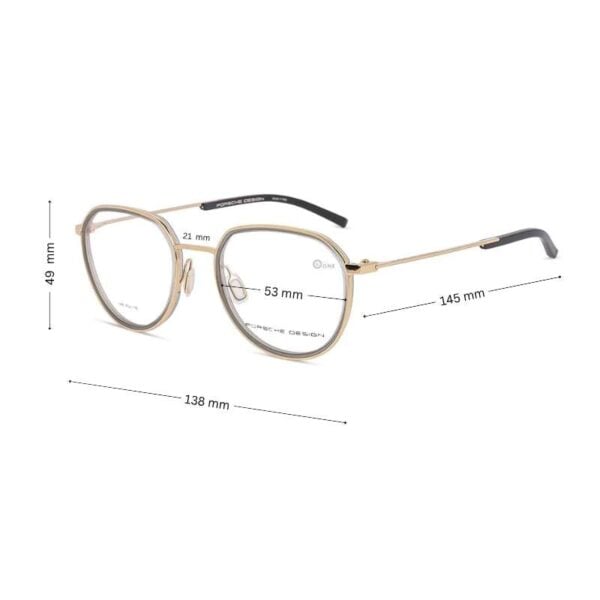 Porsche Design Eyewear 8740 Round Frame in Gold - Image 2