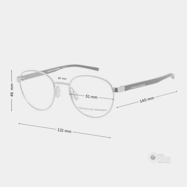 Porsche Design Eyewear P'8746 C | Unisex Round Eyeglasses - Image 2