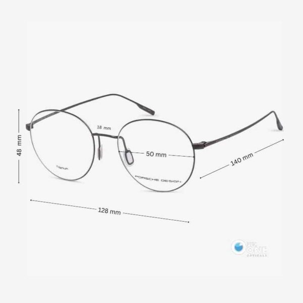 Porsche Design P'8383 C | Ultra-Thin Lightweight Titanium Round Eyeglasses - Image 2
