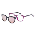 NanoVista Glitch SC 3.0 Kids Glasses with Sun Clip NAO3150752SC – Matte Purple/Black – Size 52 (Ages 12–16)