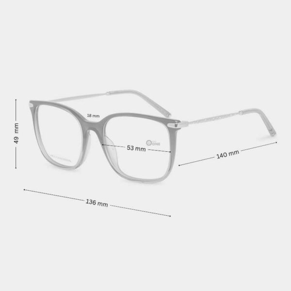 Carolina Herrera Designer Glasses HER0260 – Women’s Gradient Black Square Frame with stones - Image 2