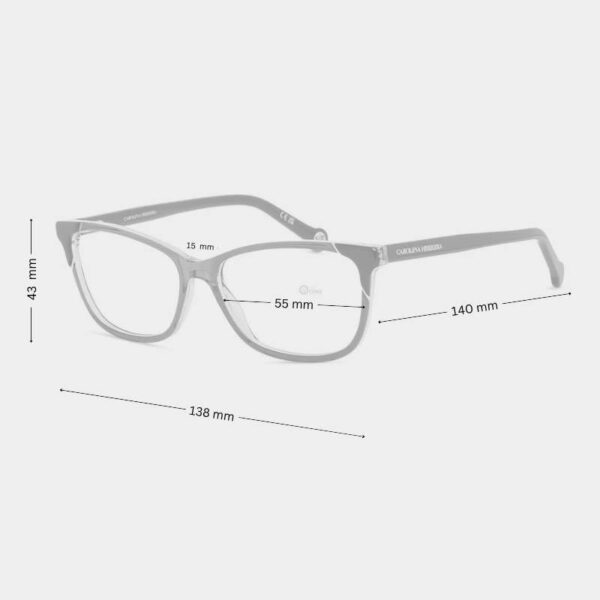 Carolina Herrera Eye Glasses for Women HER0284 – Black Designer Frame - Image 2