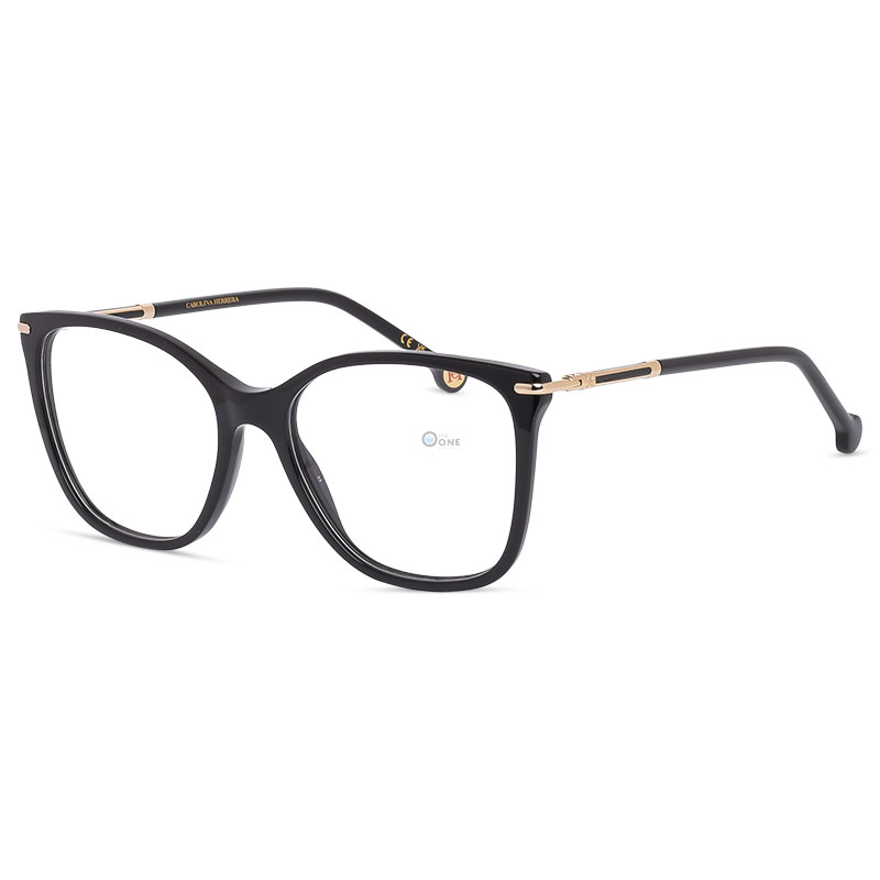 Carolina Herrera Glasses for Women HER0270 – Black Acetate Square Frame – 54mm