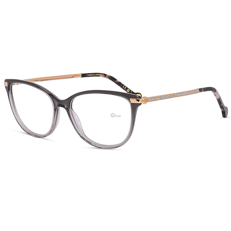 Carolina Herrera HER0263 Eyeglasses for Women – Transparent Shaded Grey Acetate – 54mm