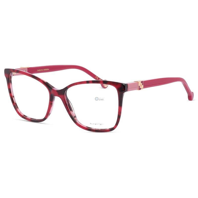 Carolina Herrera Women's Eyeglasses HER0274 – Red Havana Acetate – 55mm