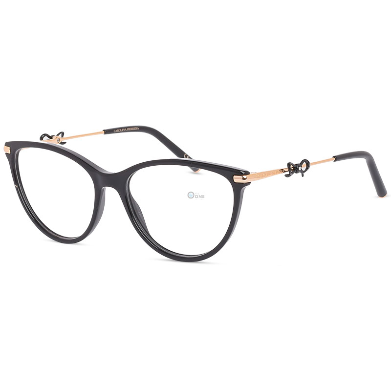 Carolina Herrera Designer Glasses HER0219 – Women's Black Cat-Eye Frame