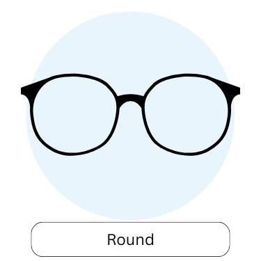 round shaped glasses