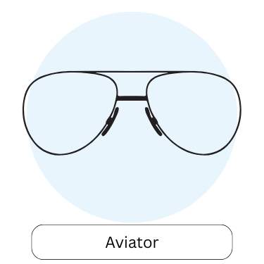aviator shaped glasses