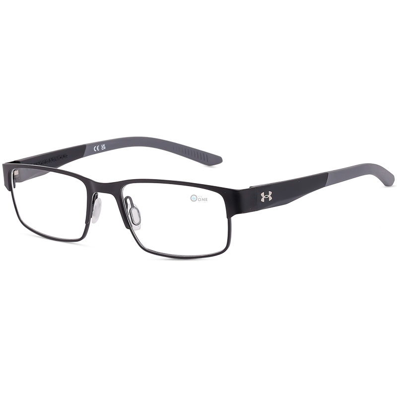 Under Armour UA5081/G Bold Eyeglasses for Men – Matte Black – Full Metal – 54mm