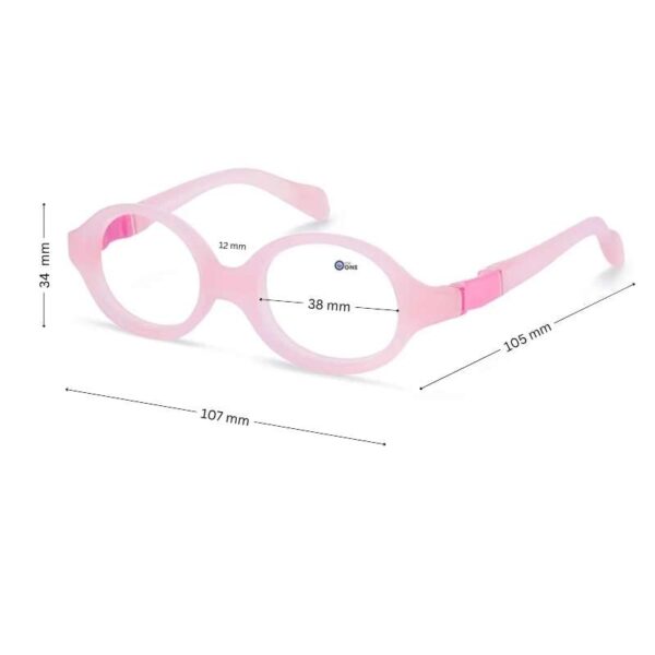 NanoVista Birdie 3.0 Infant Glasses NAO4020538 – Pink – Size 38 (Ages 6–12 Months) - Image 2
