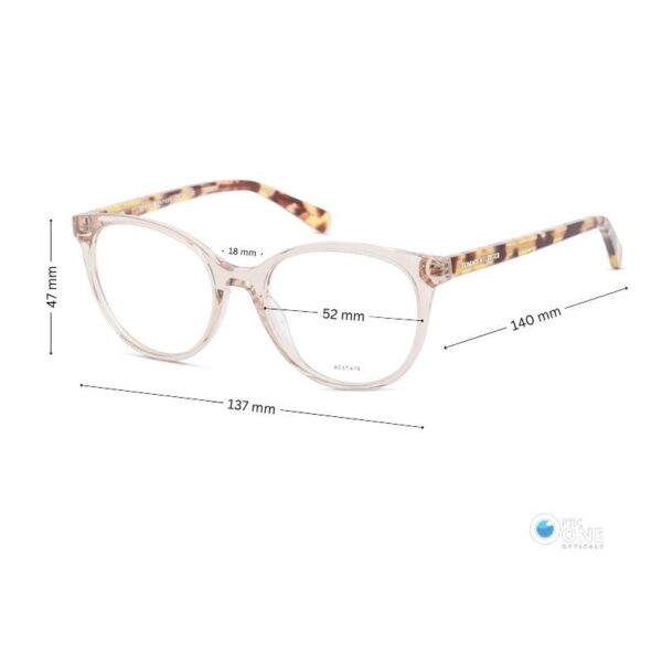 Tommy Hilfiger TH1888 Transparent Glasses for Women – Beige Havana Cat-Eye Frame - Image 2