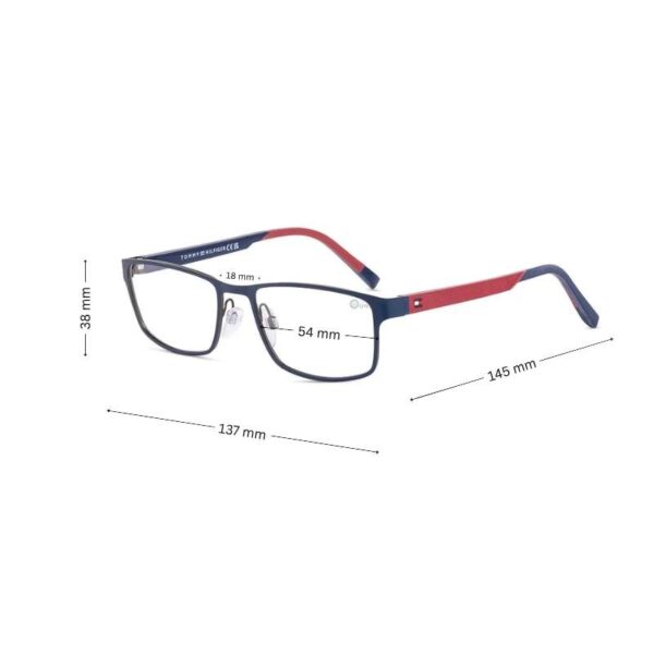 Tommy Hilfiger Men's Glasses Blue TH2146 - Branded Frame with Logo on Temples - Image 2