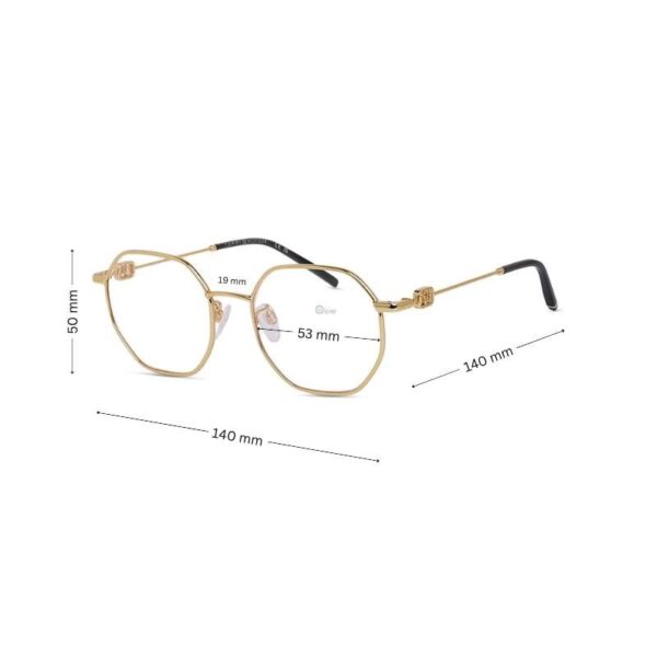 Tommy Hilfiger Women's Frame TH2168/F – Gold Hexagon Eyeglasses - Image 2