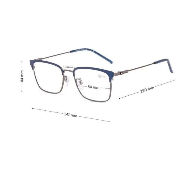 Tommy Hilfiger Men's Eyeglasses TH2164 – Branded Metal Frame in Blue color - Image 2