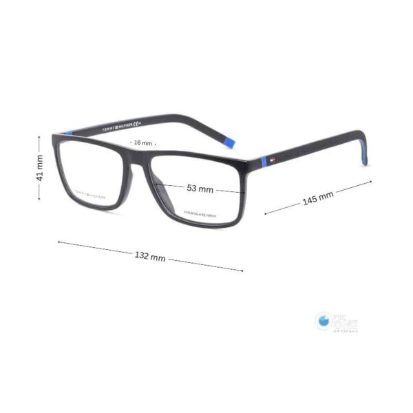 Tommy Hilfiger Men's Eyewear TH1742 – Matte Black Frame with logo on temples - Image 2