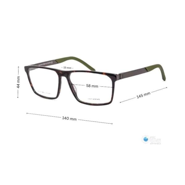 Tommy Hilfiger TH1828 Extra Large Eyeglasses for Men – Havana Frame - Image 2