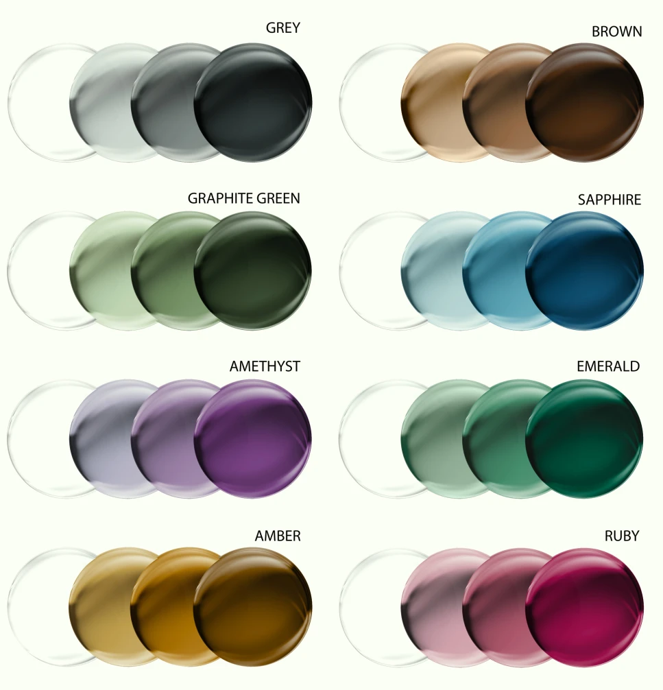 Transitions Gen S lenses color options