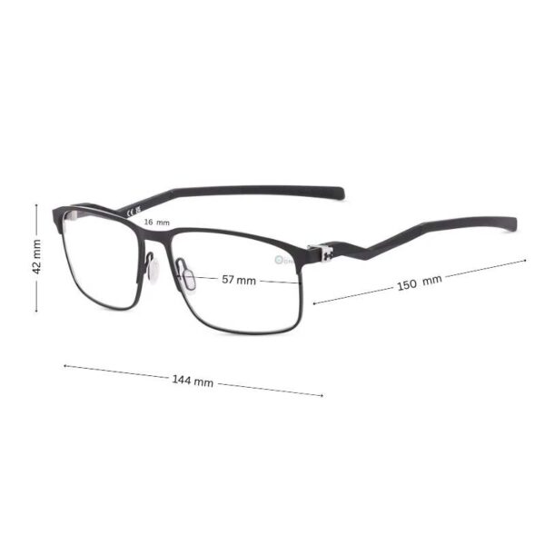Under Armour Men's Full-Rim Eyeglasses | Matte Black Frame - Image 2
