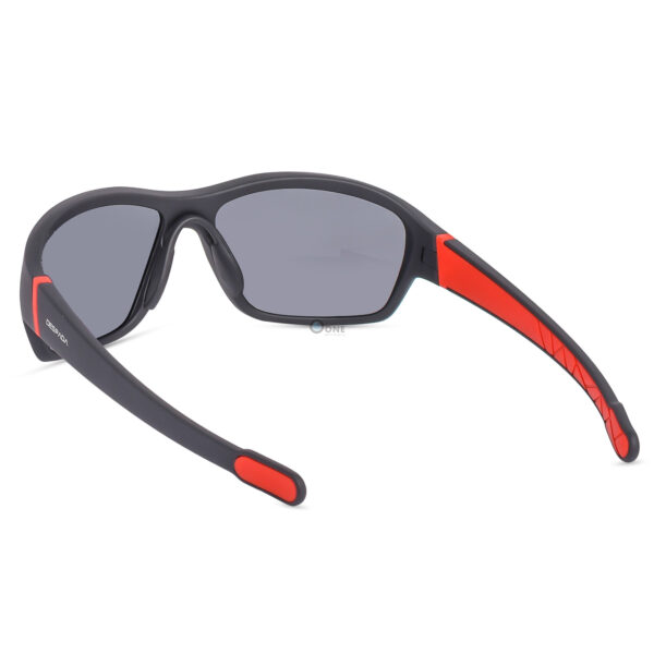 Despada Sporty Curved Sunglasses Matte Black - Image 3
