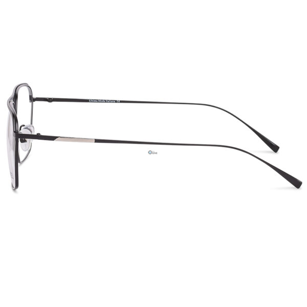 Men's Ultra-Light Titanium Aviator Eyeglasses – Matte Black Modern Full-Rim Frame - Image 4
