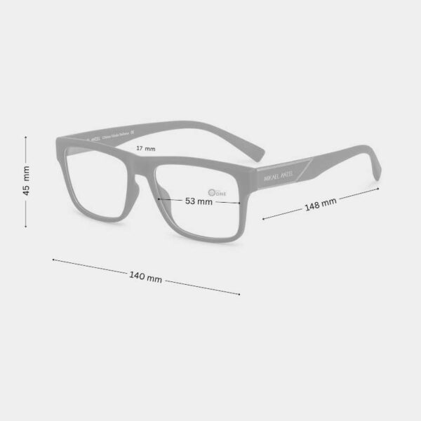 Men's Eyeglasses Matte Blue - Image 2