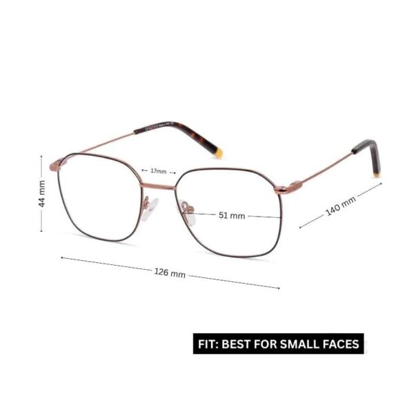 Women's Metal Thin Glasses | Women's Eyewear Black-Bronze - Image 2