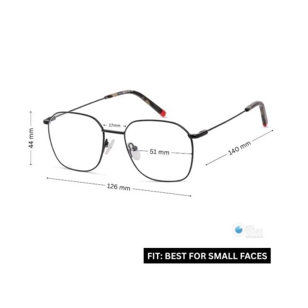 Korean Style Thin Metal Glasses for Women  | Women's Eyewear Shiny Black - Image 2