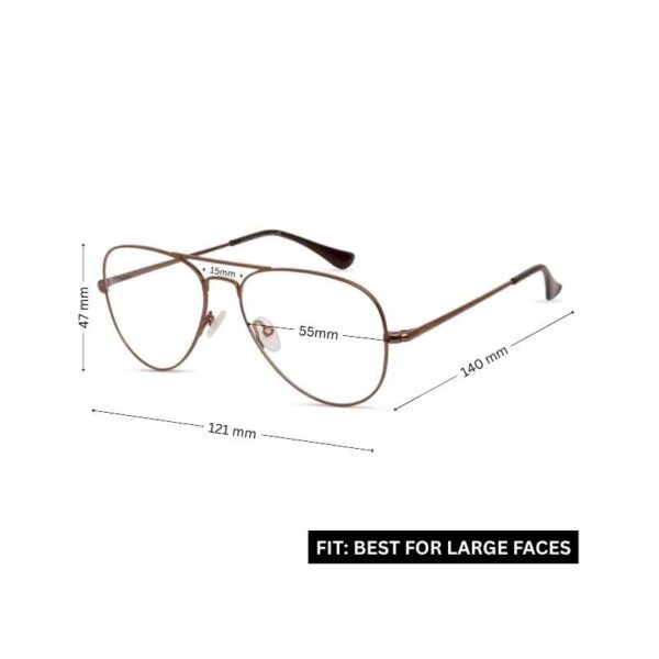 Brown Aviator Eyeglasses for Men and Women | Eyewear Fashion - Image 2