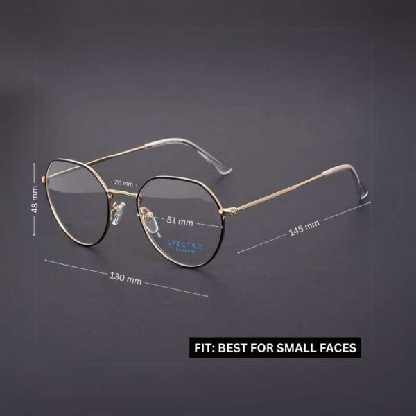 Stylish Golden Metal Glasses for Women | Affordable Eyeglasses - Image 2