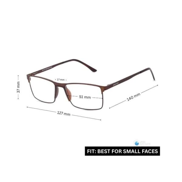 Men's Full Rim Frame for Small Face | Affordable Eyeglasses - Image 2