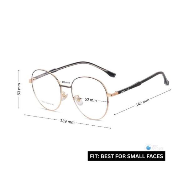 Stylish Round Metal Glasses for women | Affordable Eyeglasses - Image 2