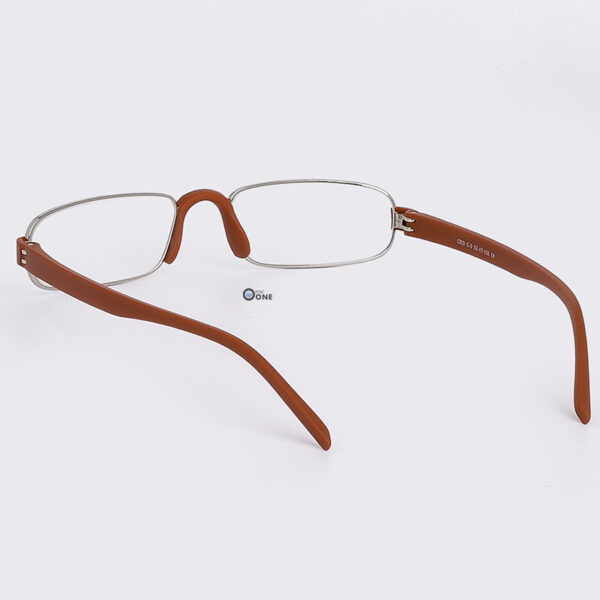 Dr.Harmann's CEO, Stylish Compact Reading Glasses – Silver Front with Red Temples