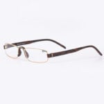 Dr.Harmann's CEO, Stylish Compact Reading Glasses – Gold Front with Brown Temples