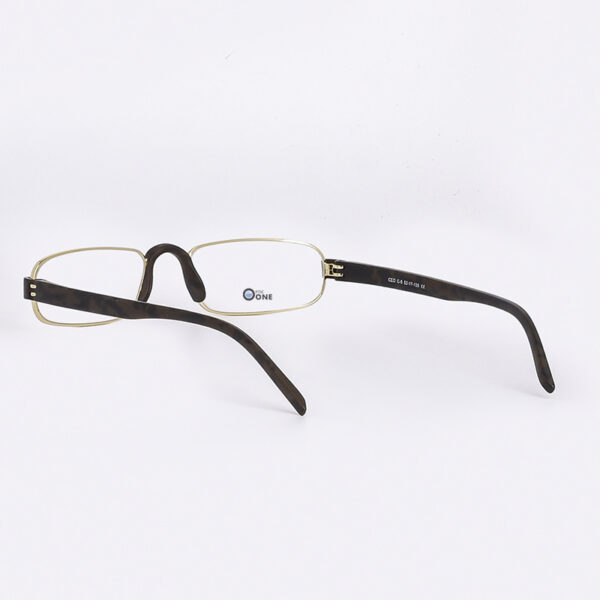 Dr.Harmann's CEO, Stylish Compact Reading Glasses – Gold Front with Brown Temples