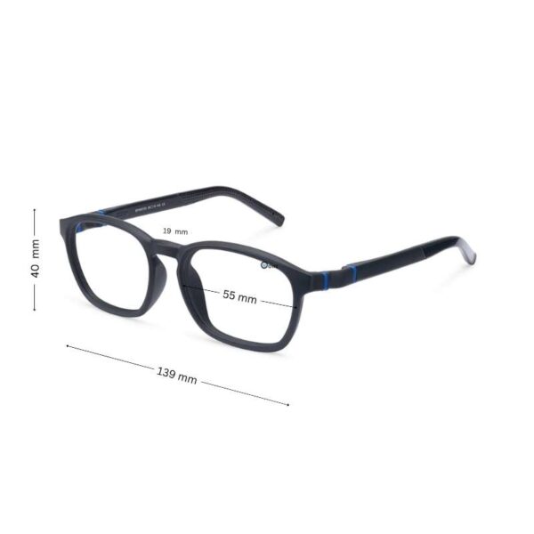 B-Flex B-Original BF040155 Unbreakable Eyeglasses for Adults 55mm Large, Matte Black ( Clip-On Available) - Image 2