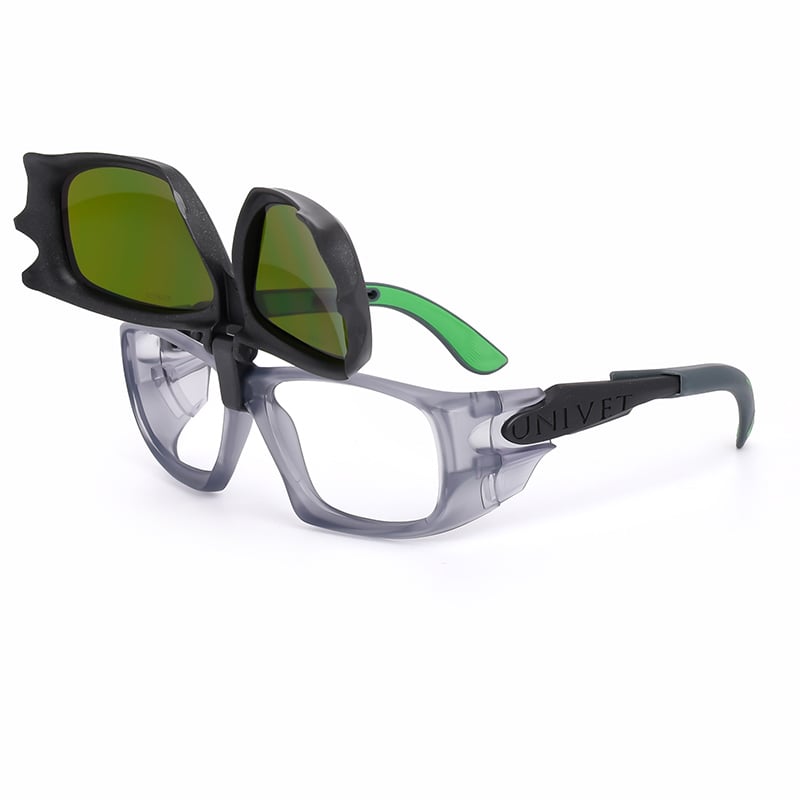 Univet Prescription Safety Glasses with Welding Flip-Up | 5x9 | With EN166 Safety Standard