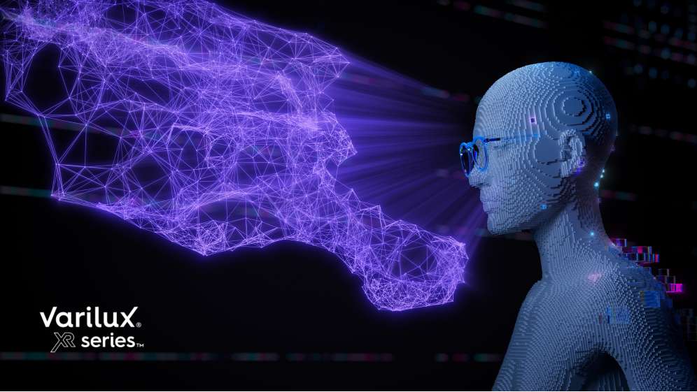 Varilux XR Design lens with AI prediction visualization