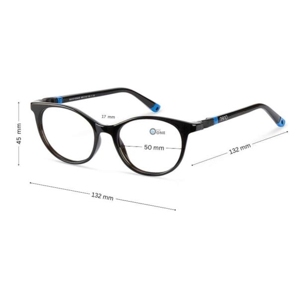 Nano Glitch 3.0 NAO3150450 Kids Eyeglasses 50mm, Glossy Black - Image 2