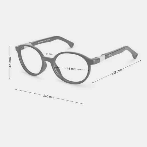 Nano Kids Round Glasses Flicker 3.0 NAO3180946 for 5-8 Years - Image 2