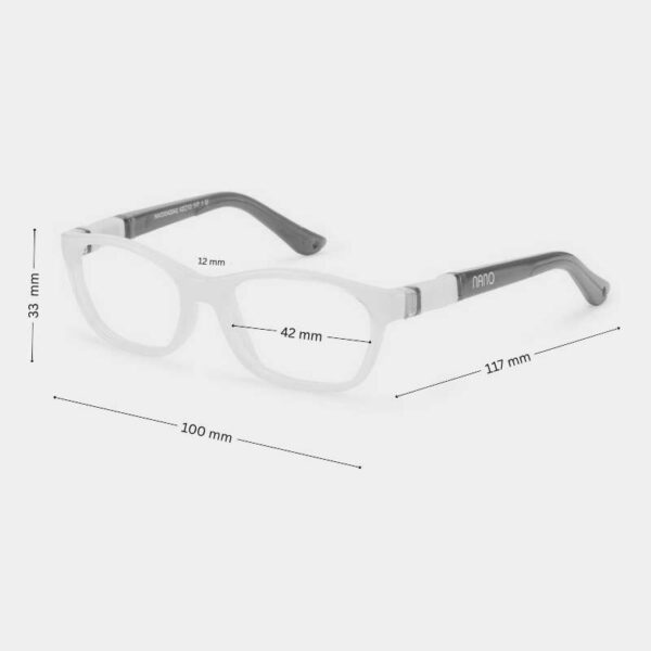 Nano Kids Eyeglasses Camper 3.0 Light Blue- Flexible and Unbreakable Frame (42mm for 2-3 Years) - Image 2